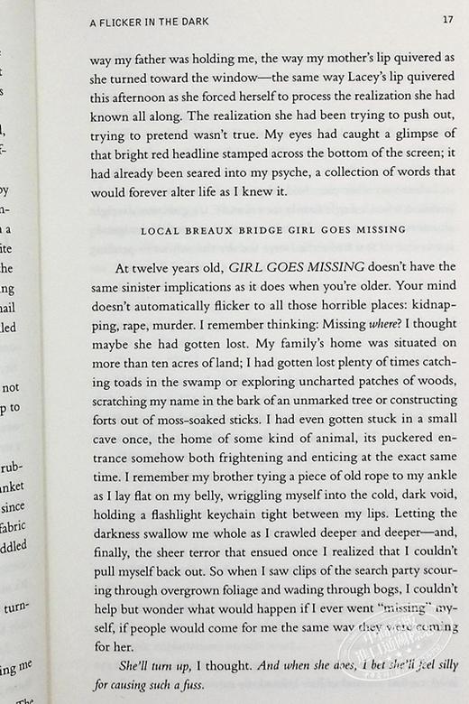 预售 【中商原版】黑暗中的闪烁 A Flicker in the Dark 英文原版 Stacy Willingham 商品图7