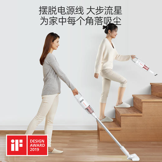 德尔玛无线吸尘器家用手持式吸尘机小型强力大功率大吸力车载除螨 商品图3