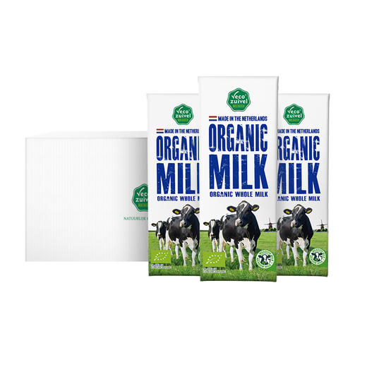 【乐商城】乐荷有机纯牛奶 儿童成长牛奶 学生营养早餐200*24盒 商品图0