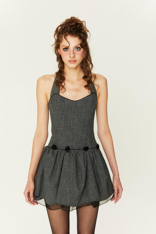 Lori 挂脖蓬蓬连衣裙 商品图4