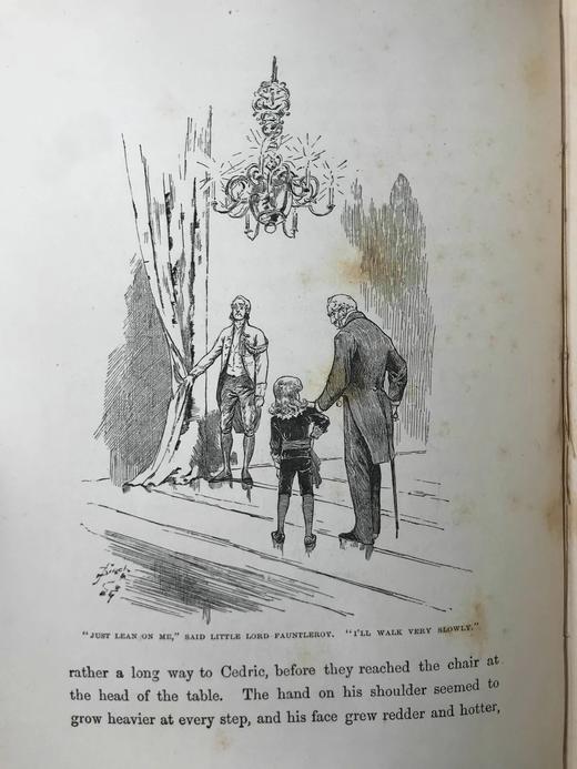 1888年 弗朗西丝·霍奇森·伯内特《小爵爷》 26幅插图 漆布精装大32开 商品图6