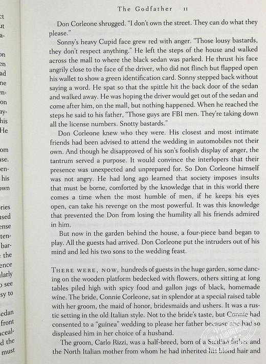 【中商原版】教父 豪华版 英文原版 The Godfather Deluxe Edition Mario Puzo 马里奥 普佐 影视 电影原著 商品图7