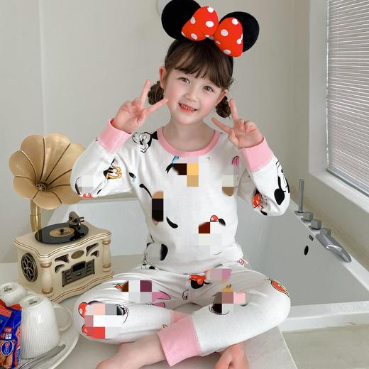 【清仓捡漏价69元2套】23儿童秋衣秋裤套装，纯棉面料，透气舒适，保暖防寒。男女通用，适合春秋冬三季穿着。无骨家居服设计，舒适自由。宝宝棉毛衫，柔软亲肤，呵护宝贝健康成长。sh 商品图6