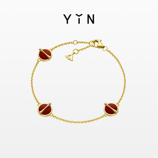 「因」系列黄金比手链-红玉髓-三花五花 商品图0