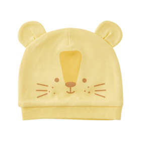 怡比森林漫步婴儿胎帽HY23AUP002黄白色调36*15cm