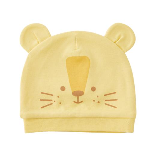 怡比森林漫步婴儿胎帽HY23AUP002黄白色调36*15cm 商品图0