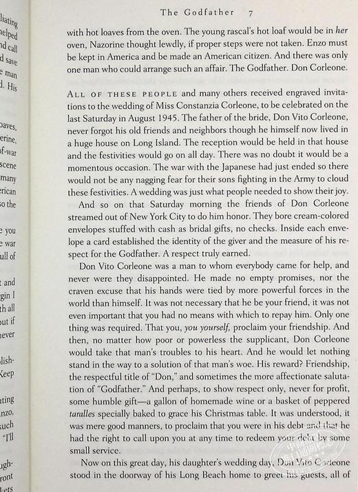 【中商原版】教父 豪华版 英文原版 The Godfather Deluxe Edition Mario Puzo 马里奥 普佐 影视 电影原著 商品图5