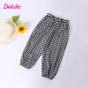 笛莎官方童装女童裤子2023年夏装儿童新款甜美格纹印花雪纺束脚裤 商品缩略图0