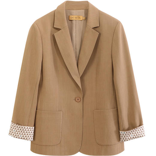 玳莎一粒扣高级感西装女秋季新款微收腰显瘦通勤上班气质外套  DC37302 商品图4