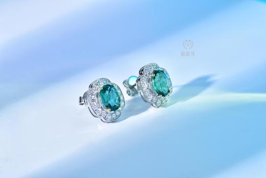 【花容】祖母绿耳钉    CB12306001 商品图3