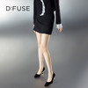 D:FUSE迪芙斯秋季新款单鞋女高跟鞋羊反绒方头中后空跟鞋女DF33114025 商品缩略图7