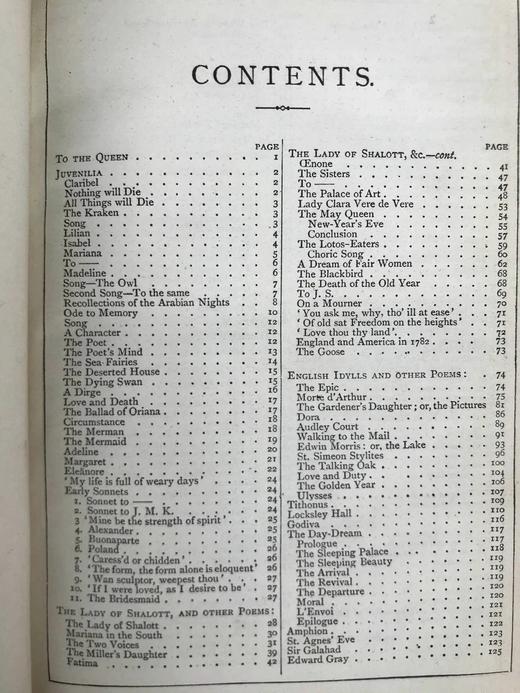 1882年 丁尼生诗集 1幅肖像插图 全真皮精装32开 商品图4