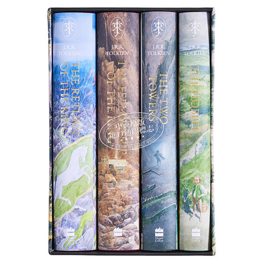 【中商原版】指环王4册套装 Alan Lee插图版 英文原版 The Hobbit The Lord of the Rings Boxed Set JRR Tolkien 商品图1