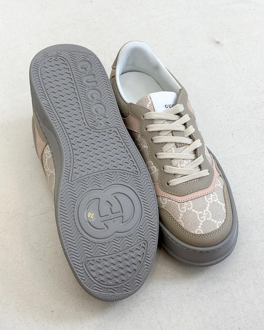 7折 G家 情侣款 在售款GG复古圆头运动鞋 2色 QZ063 商品图9