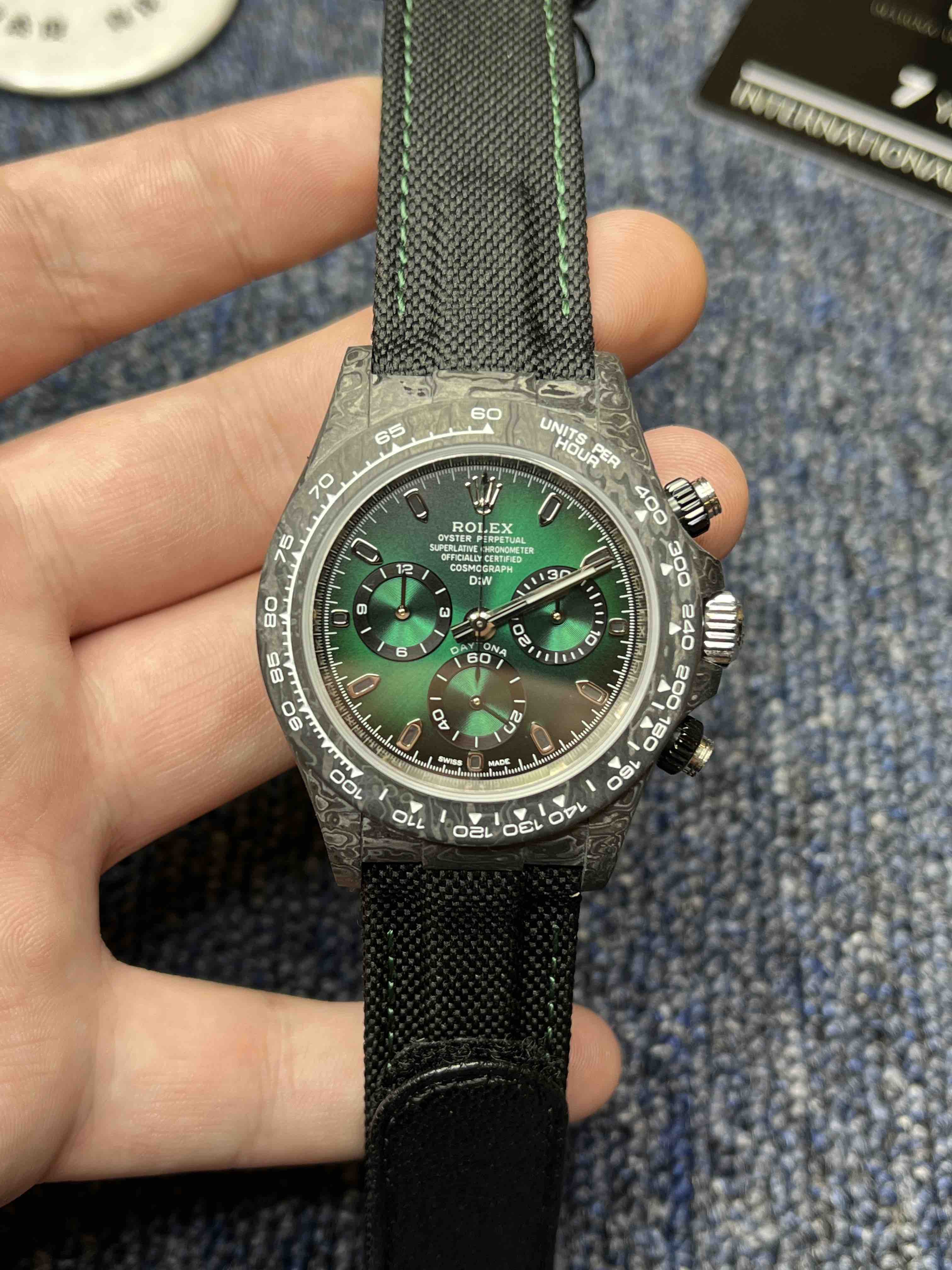 典藏臻品 diw劳力士迪通拿 超级碳纤维定制版 宇宙计时迪通拿系列 表