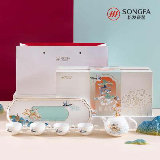 6头抬头见喜茶具 商品图0