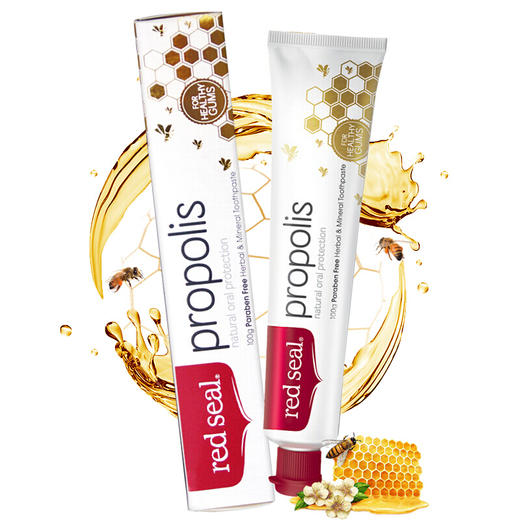 【保税直邮】新西兰红印 Red Seal 蜂胶牙膏 100g*3 商品图4