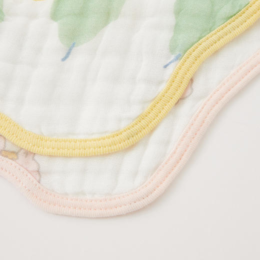 怡比生命之歌纱布围嘴围兜三角巾2条入（蓝黄色/黄花色）27*28cm 商品图12