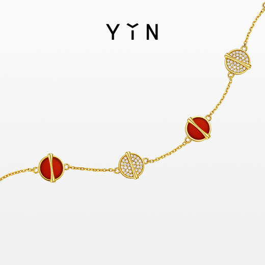 「因」系列黄金比手链-红玉髓-三花五花 商品图6