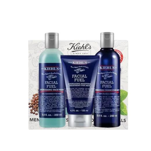 科颜氏男士活力三件套保湿补水清爽控油洗面奶爽肤水乳液护肤套装 商品图0