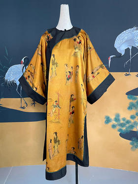 BZ231189香云纱连衣裙