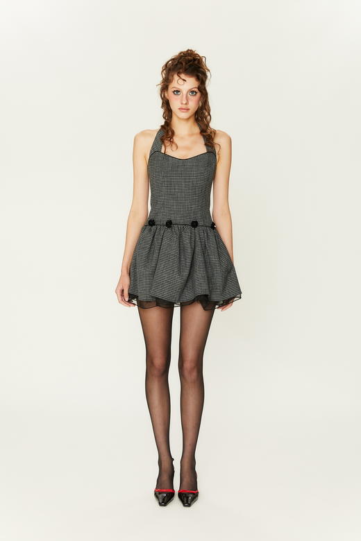 Lori 挂脖蓬蓬连衣裙 商品图1