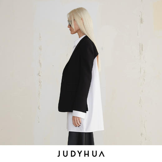 JUDYHUA 背弧线镂空设计款西装 商品图2