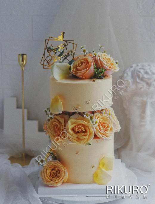 【心花怒放】鲜花悬浮蛋糕 商品图0