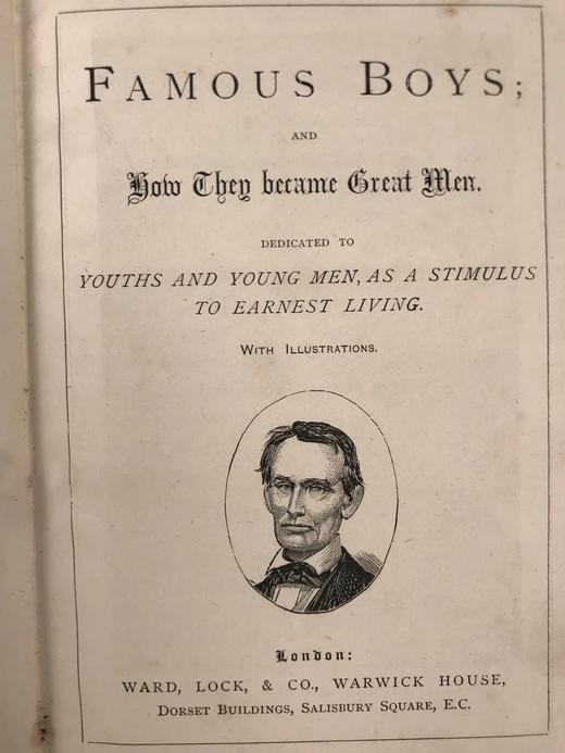 约19世纪后期 伟人故事集 约7幅插图 漆布精装32开 商品图3