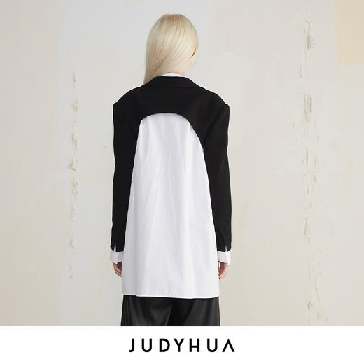 JUDYHUA 背弧线镂空设计款西装 商品图3
