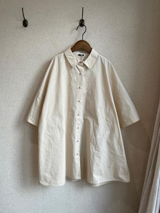 apuntob 米色宽松长款衬衫 商品图5