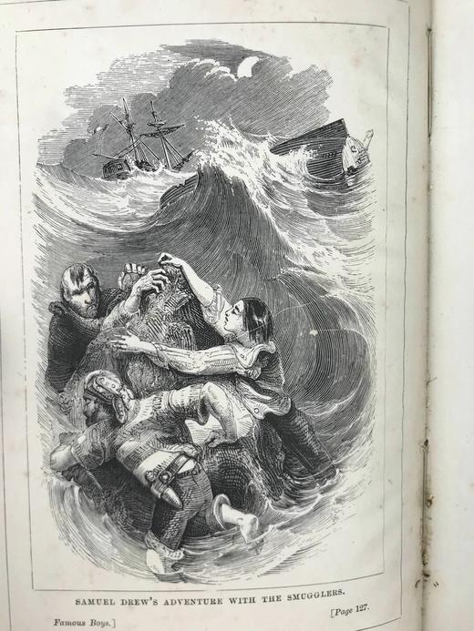 约19世纪后期 伟人故事集 约7幅插图 漆布精装32开 商品图8