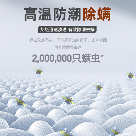 平直堂·纯艾绒床垫  逐湿寒养生床垫 一年四季都可用  蓝色条纹  黄绿色可选 商品图8