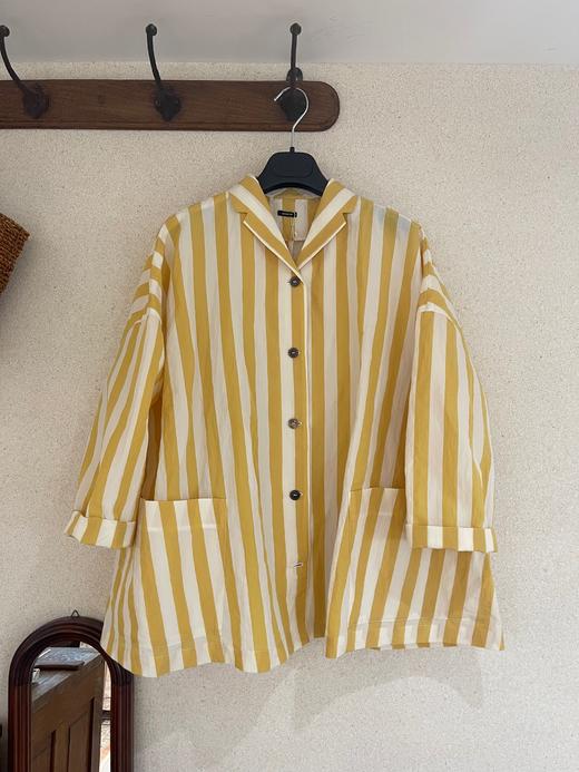 （5折）apuntob 黄条纹短风衣短外套 商品图11