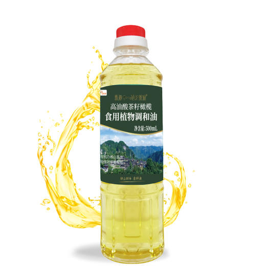 灵犀十八洞村橄榄菜籽油500ml 物理压榨茶籽油食用植物调和油 商品图1