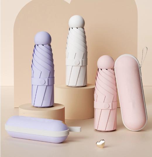 【分销】迷你超轻便胶囊遮阳伞   超小超轻便携   抗风防水遮阳 商品图0