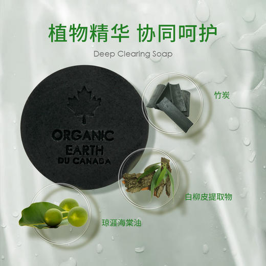 有机地球白柳皮竹炭深层洁肤皂75g【品牌直发】 A-298（效期27-7） 商品图2