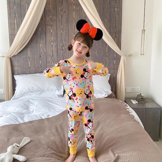 【清仓捡漏价69元2套】23儿童秋衣秋裤套装，纯棉面料，透气舒适，保暖防寒。男女通用，适合春秋冬三季穿着。无骨家居服设计，舒适自由。宝宝棉毛衫，柔软亲肤，呵护宝贝健康成长。sh 商品图7