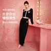 好奇蜜斯Barbie联名复古高腰小香风方领秋冬半边绒女士家居服套装 Elaine 伊莲恩 商品缩略图2