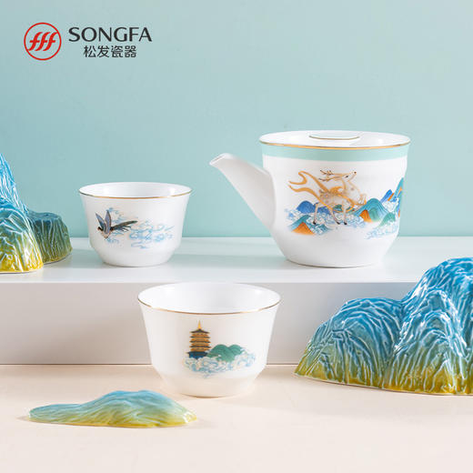 3头抬头见喜快客茶具 商品图0