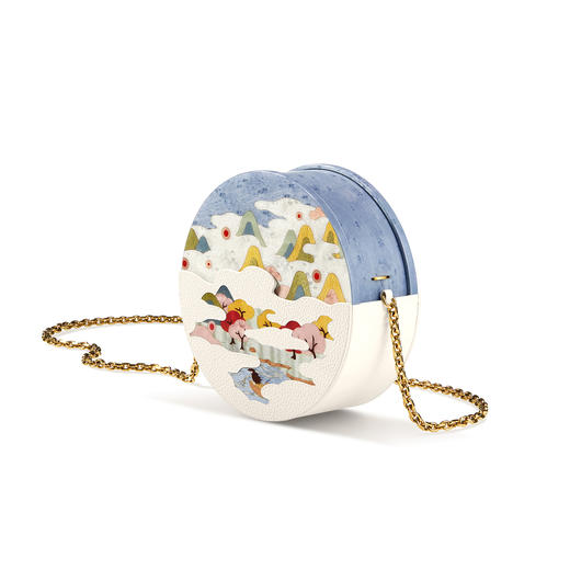 镶嵌“桃花源“主题珍珠包 商品图4