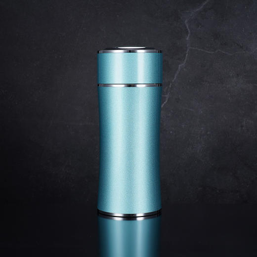 子佩集S999银【修身齐家】杯摆件【HQX002】纯银内胆-天蓝泡茶杯2308 商品图0