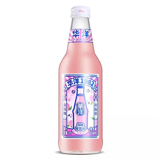 华洋汽水白桃樱花味358ml/瓶 商品图0