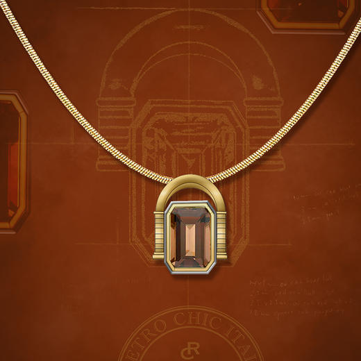 【左小青&王菊同款】Retro Chic意大利复古时尚首饰 宙斯神庙项链 商品图5