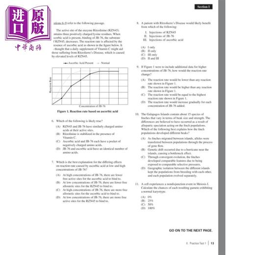 【中商原版】新版2024版普林斯顿 AP考试 生物学 3次练习测试完整内容复习策略与技巧Princeton Review AP Biology Prep, 26E 商品图3