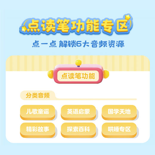 【点读笔配套】洪恩启蒙畅听册 畅听300+启蒙音频 包含中英文儿歌、古诗、故事、三字经等（可点读） 商品图3