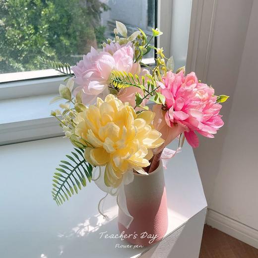 创意笔花笔教师节礼物 签字笔送老师礼品花束笔手工玫瑰花 商品图2