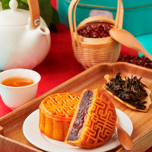 沈爷的宝贝好嘴到五福临门陈皮豆沙月饼鱼皮花生酥糖零食礼包359g 商品图1