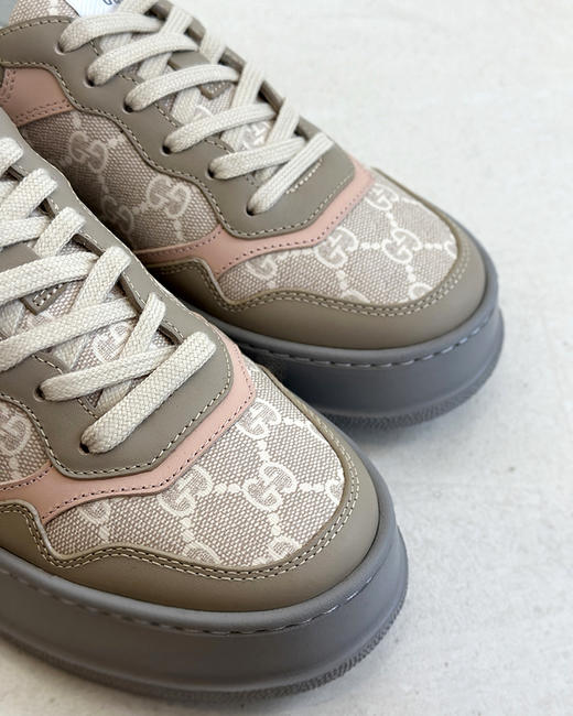 7折 G家 情侣款 在售款GG复古圆头运动鞋 2色 QZ063 商品图6