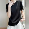 【买一送一！轻奢绸缎质感清凉T恤】2023新款，丝滑到骨子里 清凉舒适 垂感倍佳 有质量有分量 清凉透气 上身显瘦 优雅气质显贵时尚 商品缩略图1